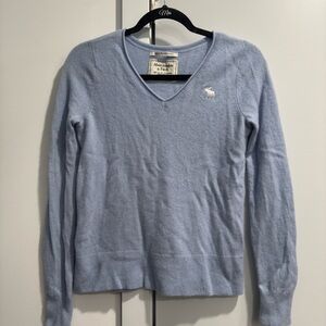Abercrombie & Fitch Light Blue Cashmere Sweater